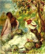 Pierre-Auguste Renoir badet painting